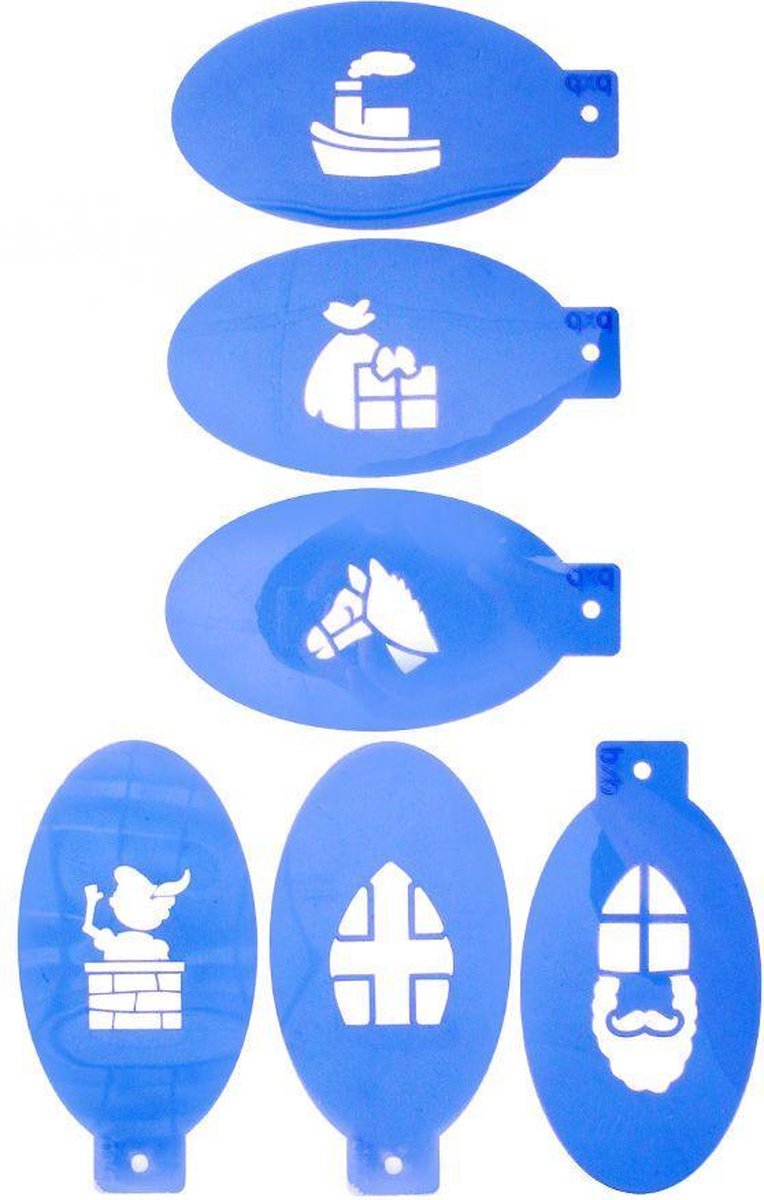 PXP Professional Colours Sinterklaas sjabloon 6 stuks