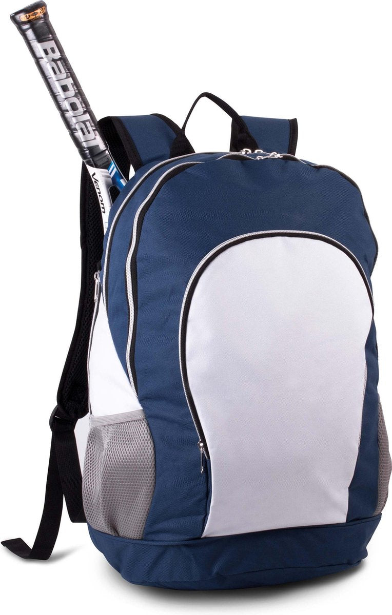 Tennis rugzak – handige zijvakken – blauw