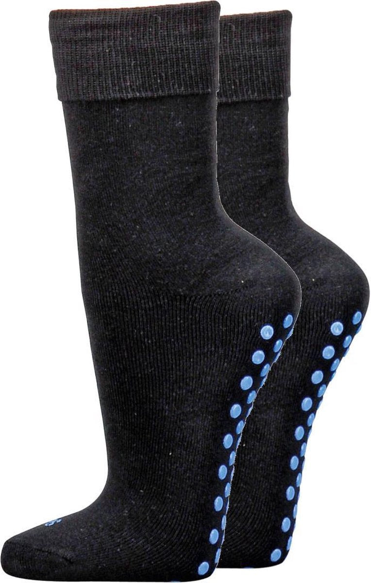 Topsocks antislip huissokken comfort-35-38 kleur: zwart maat: 35-38
