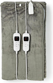 Elektrische Deken Onderdeken 160 x 140 cm 9 Heat Settings met Indicator Light en Beveiliging tegen Oververhitting