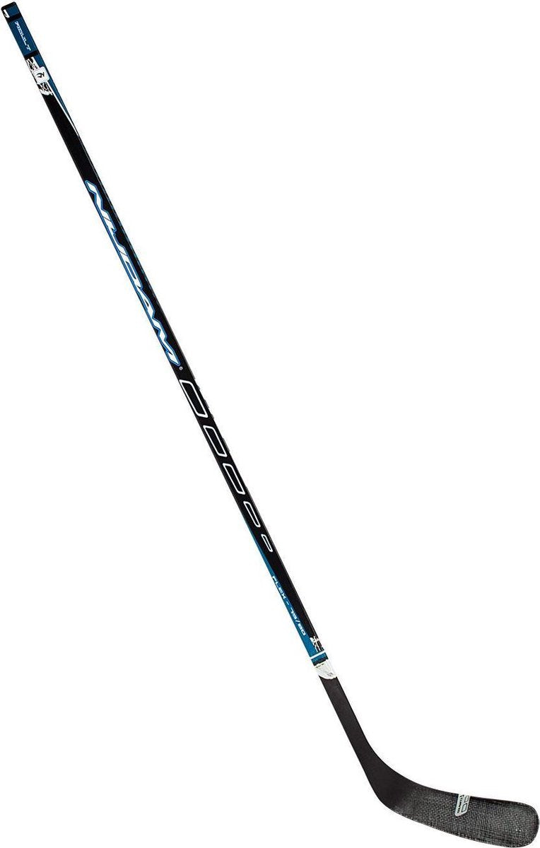 Nijdam IJshockeystick Hout/Glasfiber Sr - 155 cm - Zwart/Marine/Blauw/Zilver - Rechts