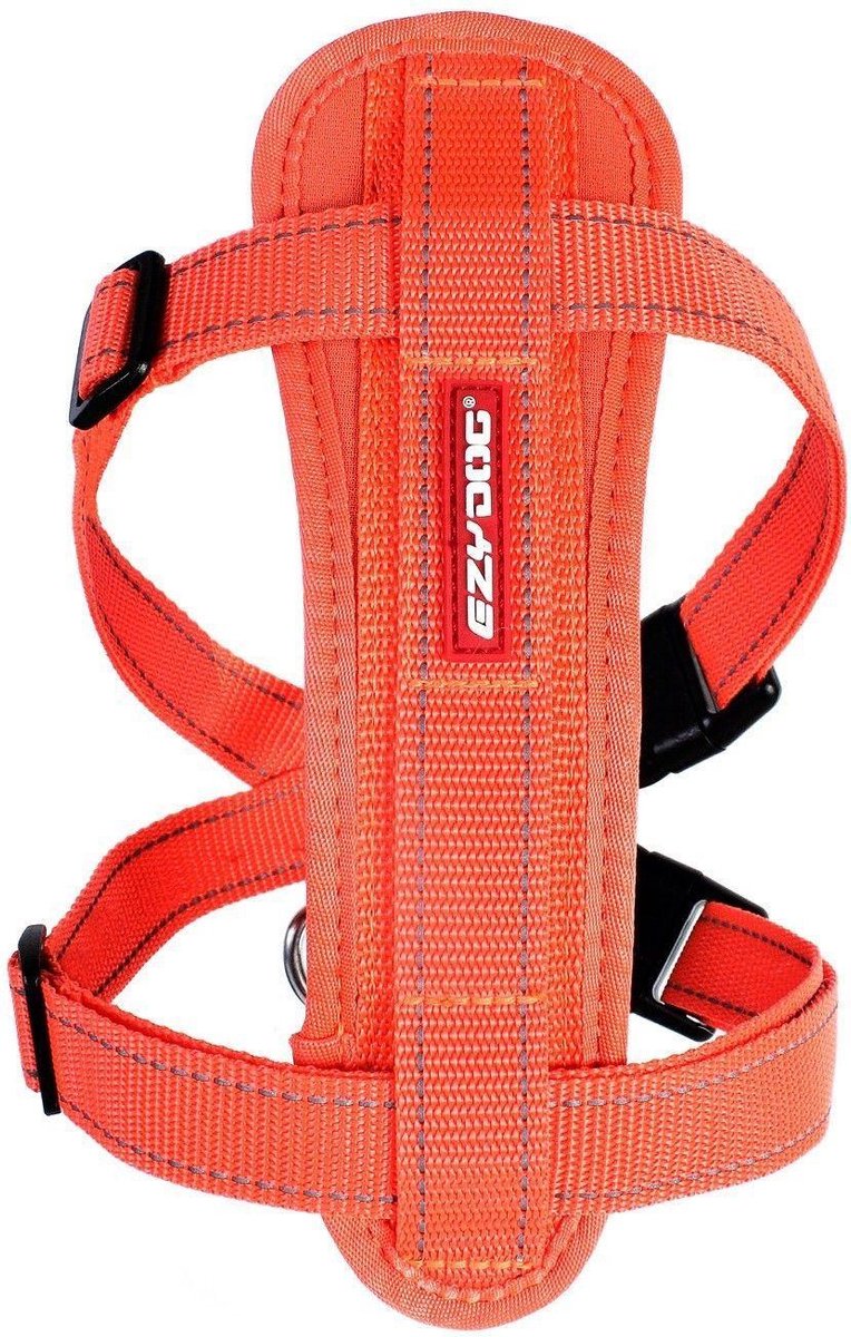 EzyDog Chest Plate - Hondenharnas / tuig - S - Neon Oranje
