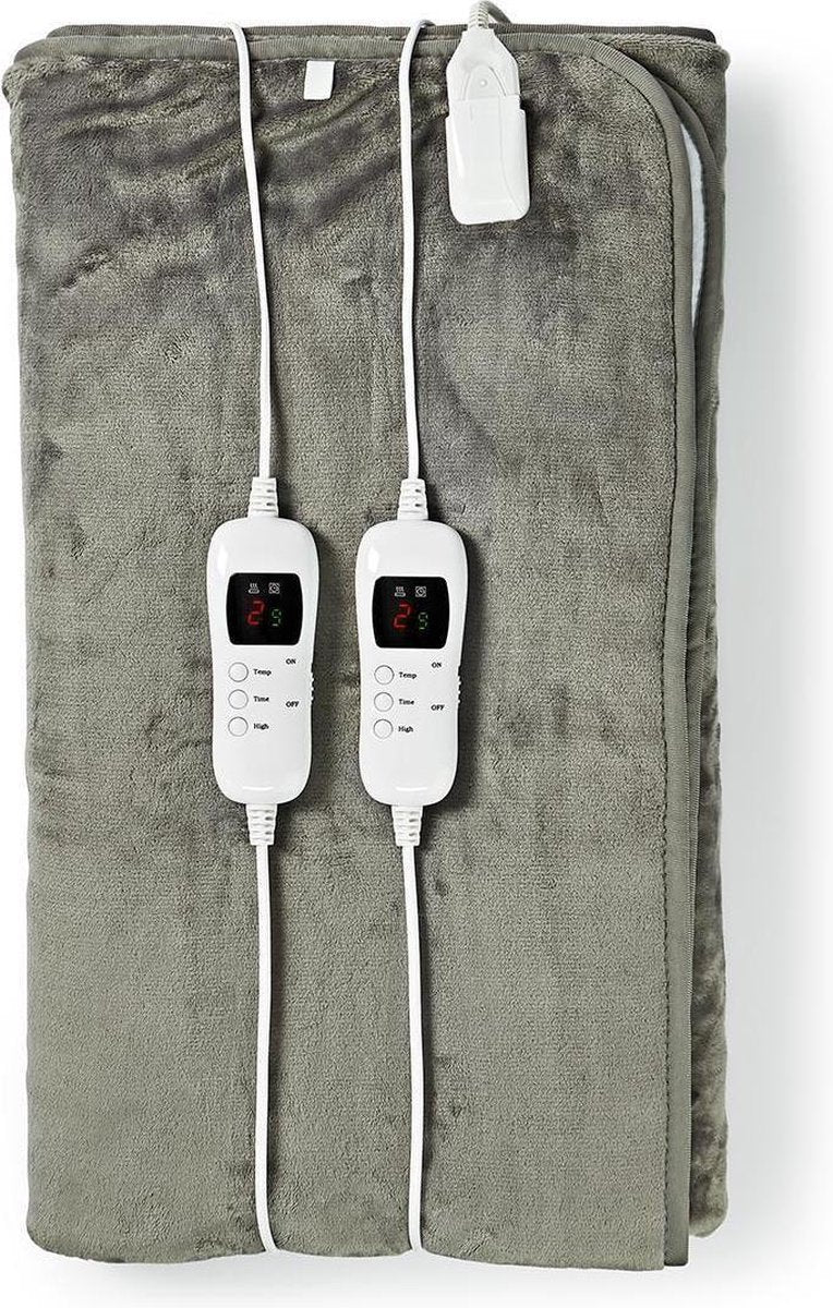 Elektrische Onderdeken  160 x 140 cm 9 Verwarmingsstanden met Indicatorlampje en Beveiliging tegen Oververhitting