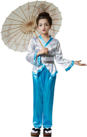 dressforfun - Aanlokkelijke Yuki 128 (7-8y)  - verkleedkleding kostuum halloween verkleden feestkleding carnavalskleding carnaval feestkledij partykleding - 302666