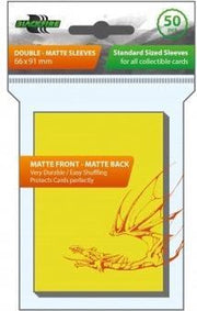 Blackfire Sleeves Standard DoubleMatte Yellow (50 Sleeves)