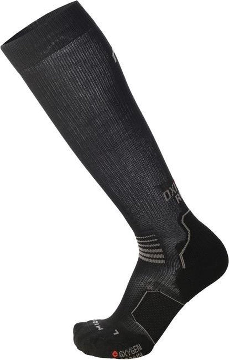 Mico CALZA RUNNING LIGHT LUNGA OXY JET NERO GRIGIO