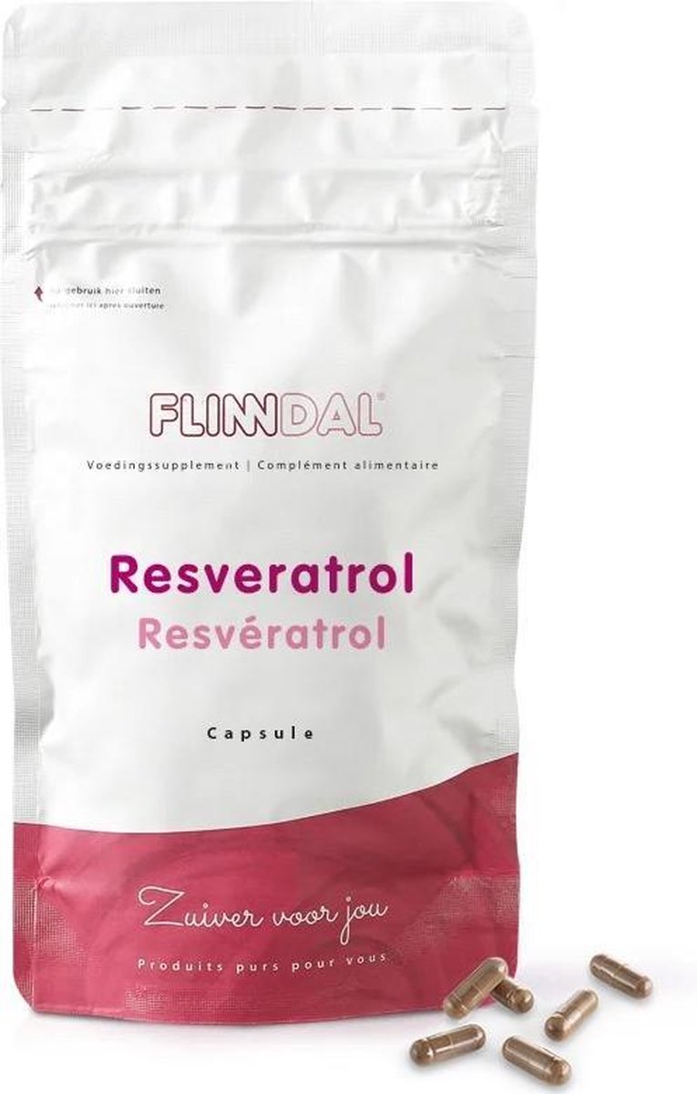 Resveratrol (Mét rode druivenextract om het hart gezond te houden) - 90 Tabletten - Flinndal - Kwaliteitsproduct voor gezonde luchtwegen en een gezond hart*