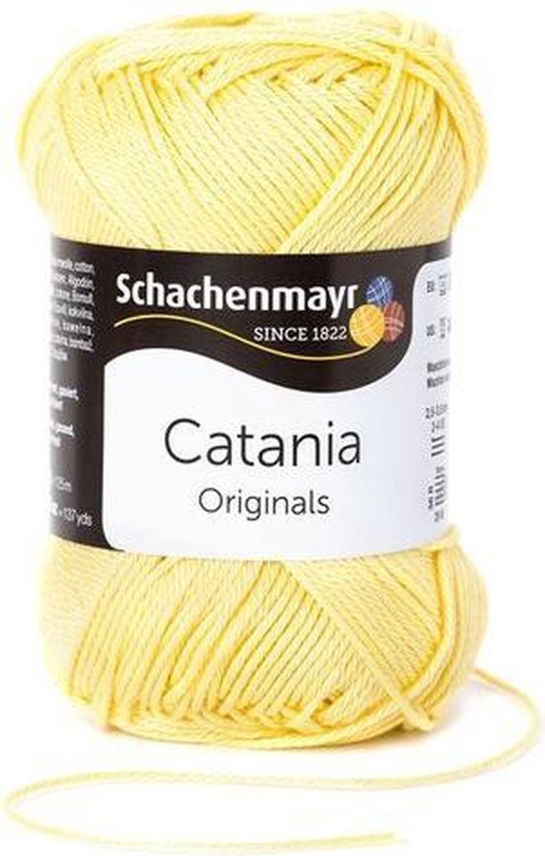 Schachenmayr Catania - katoen garen - geel 403 - pendikte 3 a 3