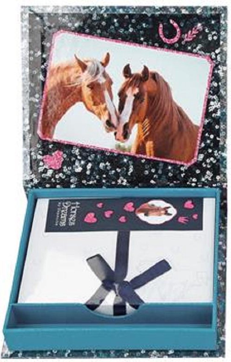 Paarden notitiebox met potlood - Must have voor paardenliefhebbers