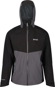 Regatta - Men's Oklahoma V Reflective Waterproof Hooded Walking Jacket - Jas - Mannen - Maat L - Grijs