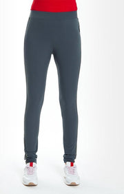 Le Faux Leather Tape Legging Travel - Tuniek van Je m'appelle - Travel Quality materiaal: Stretch