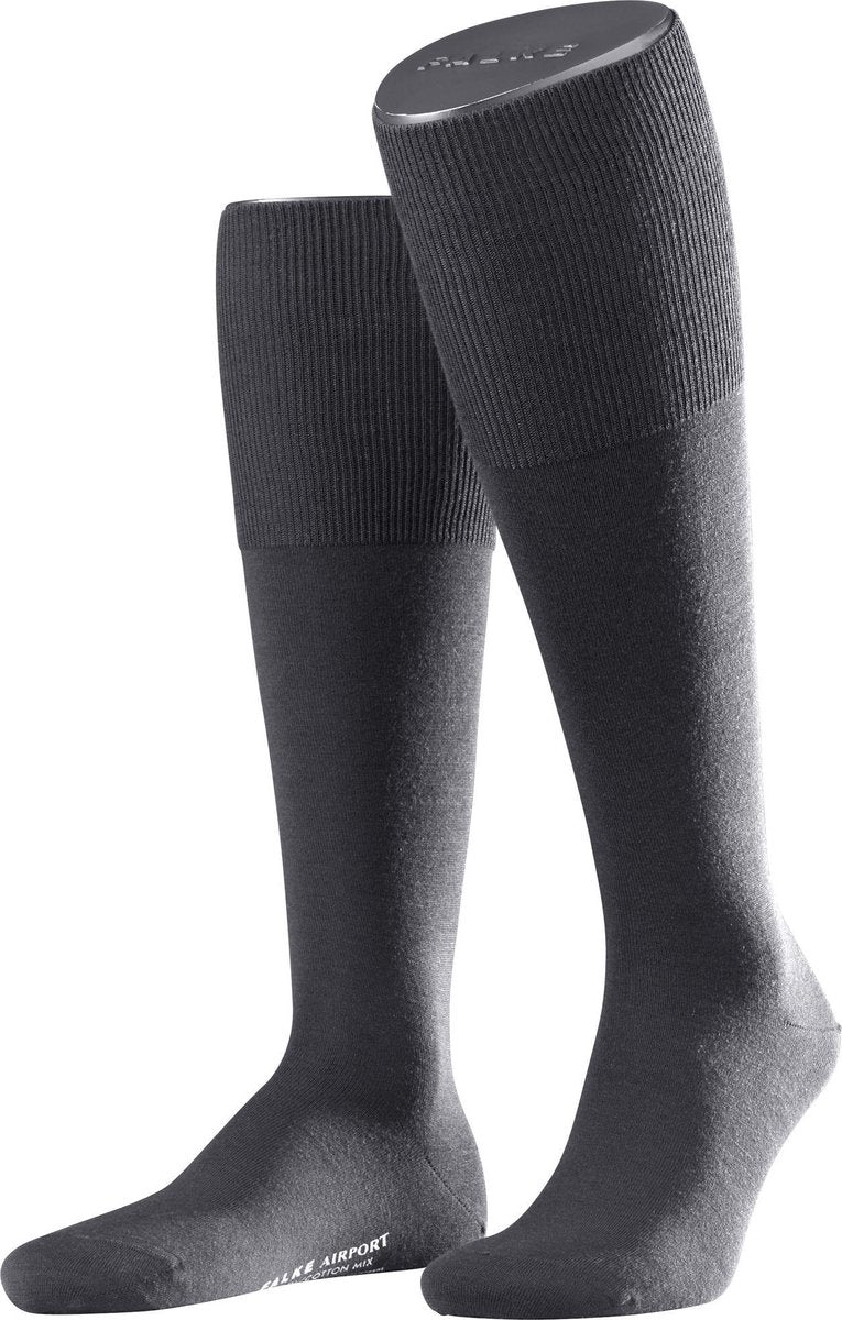 FALKE Airport Heren Kniekous 15435 - Grijs 3070 dark grey Heren - 39-40