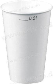 Papstar Koffiebeker - Karton - 20 Stuks - Wit