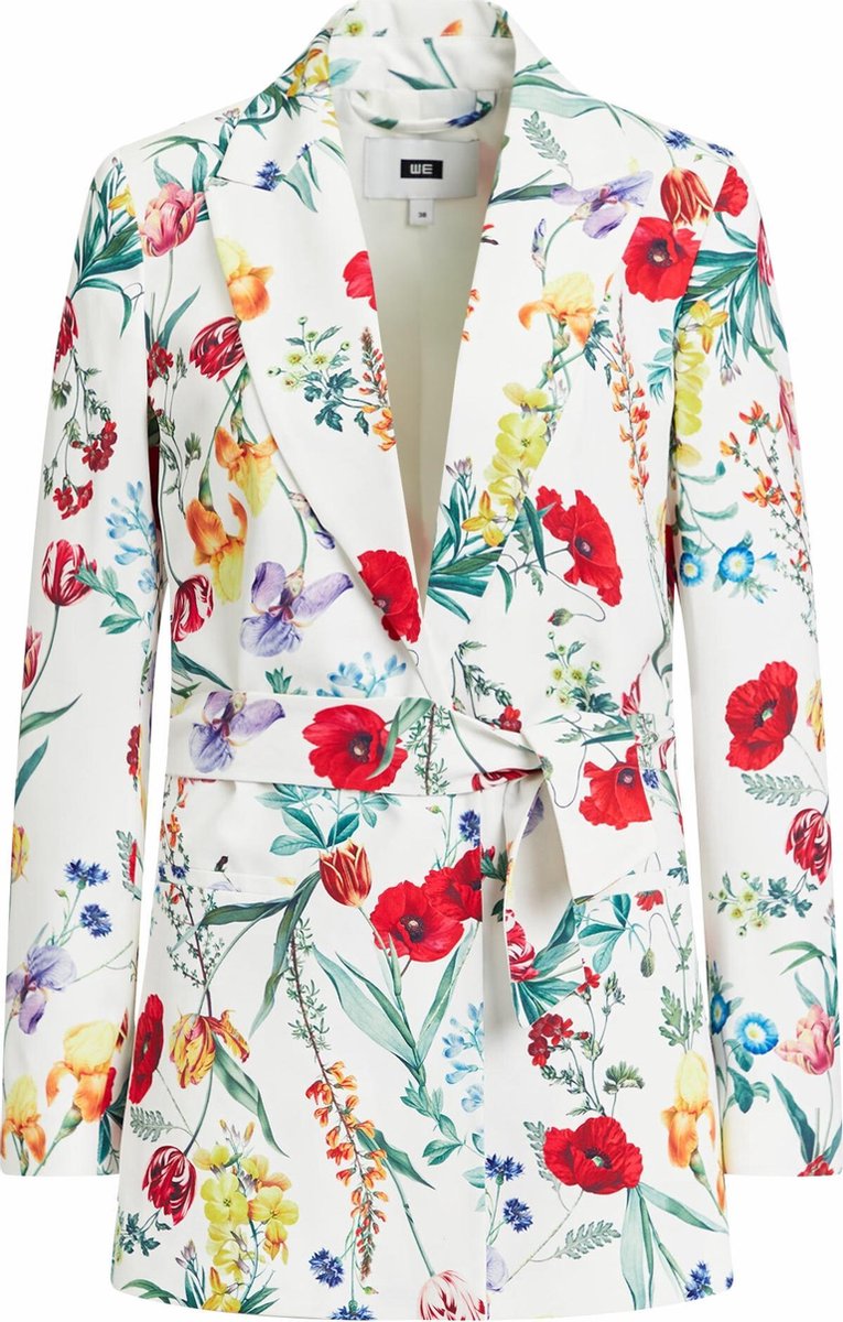 WE Fashion Dames blazer met bloemendessin