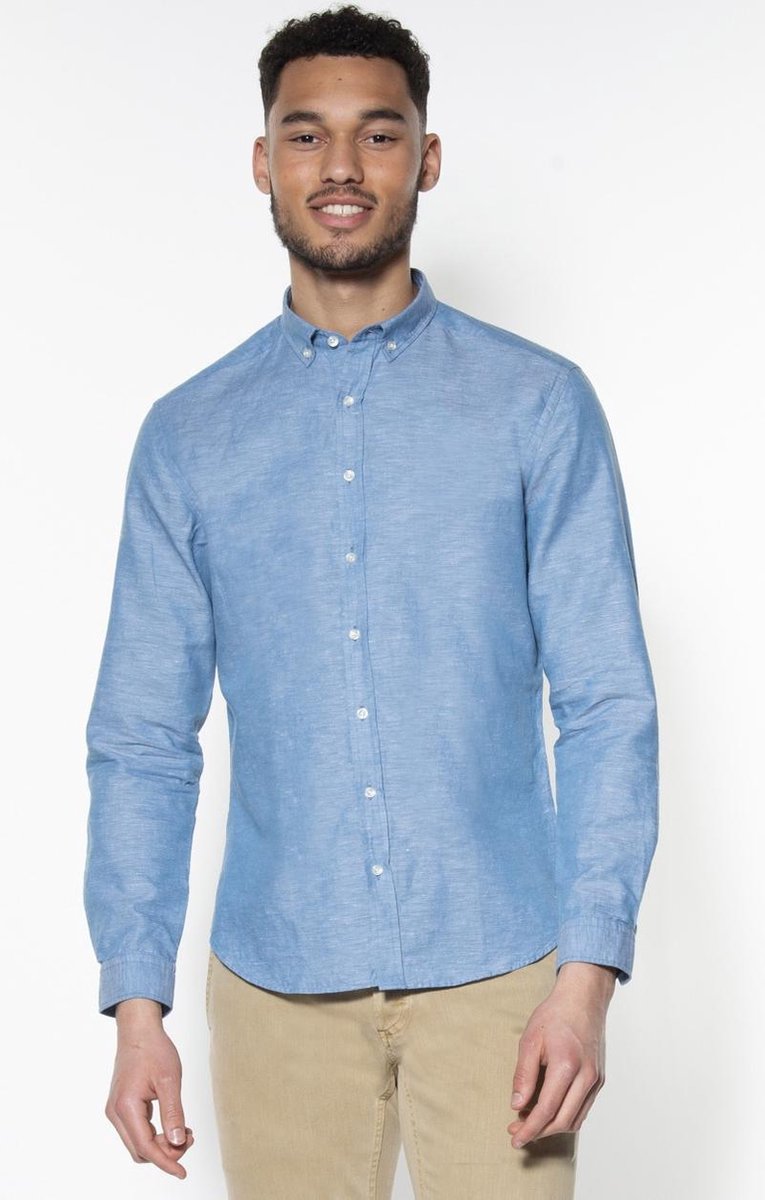 Victim Casual Overhemd Heren lange mouw