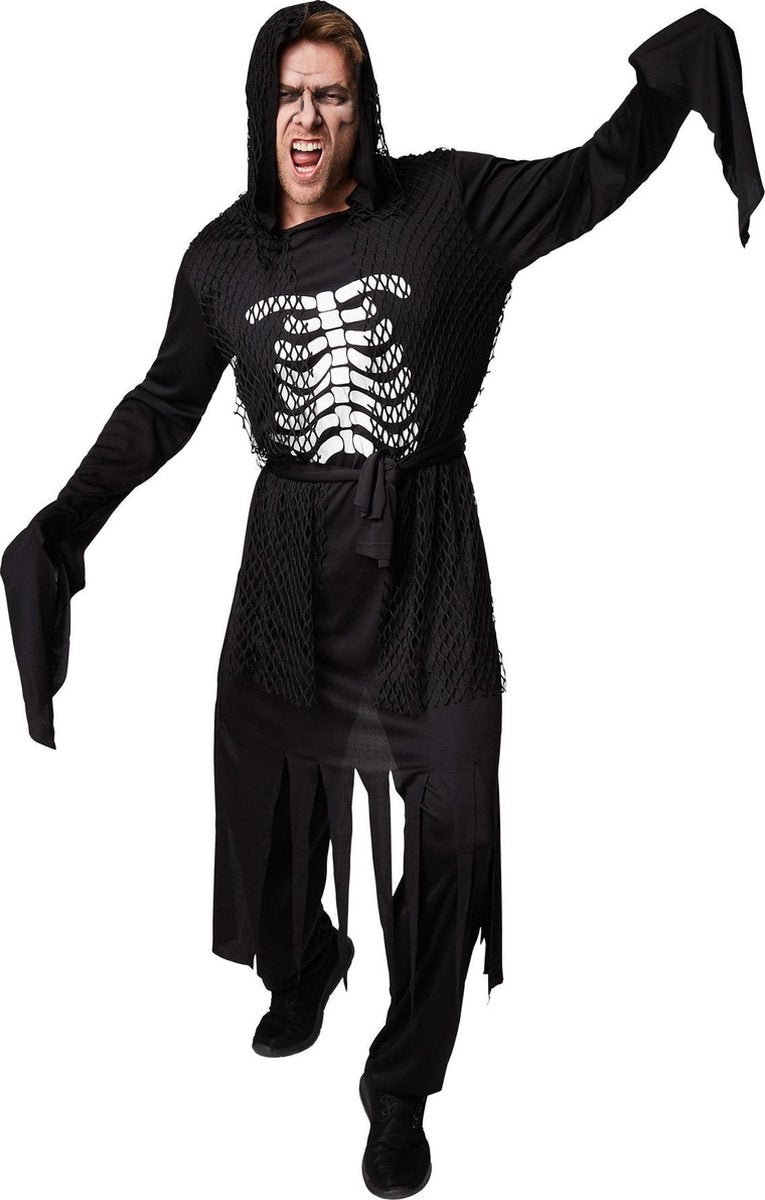 dressforfun - Herenkostuum demon geest L  - verkleedkleding kostuum halloween verkleden feestkleding carnavalskleding carnaval feestkledij partykleding - 300180