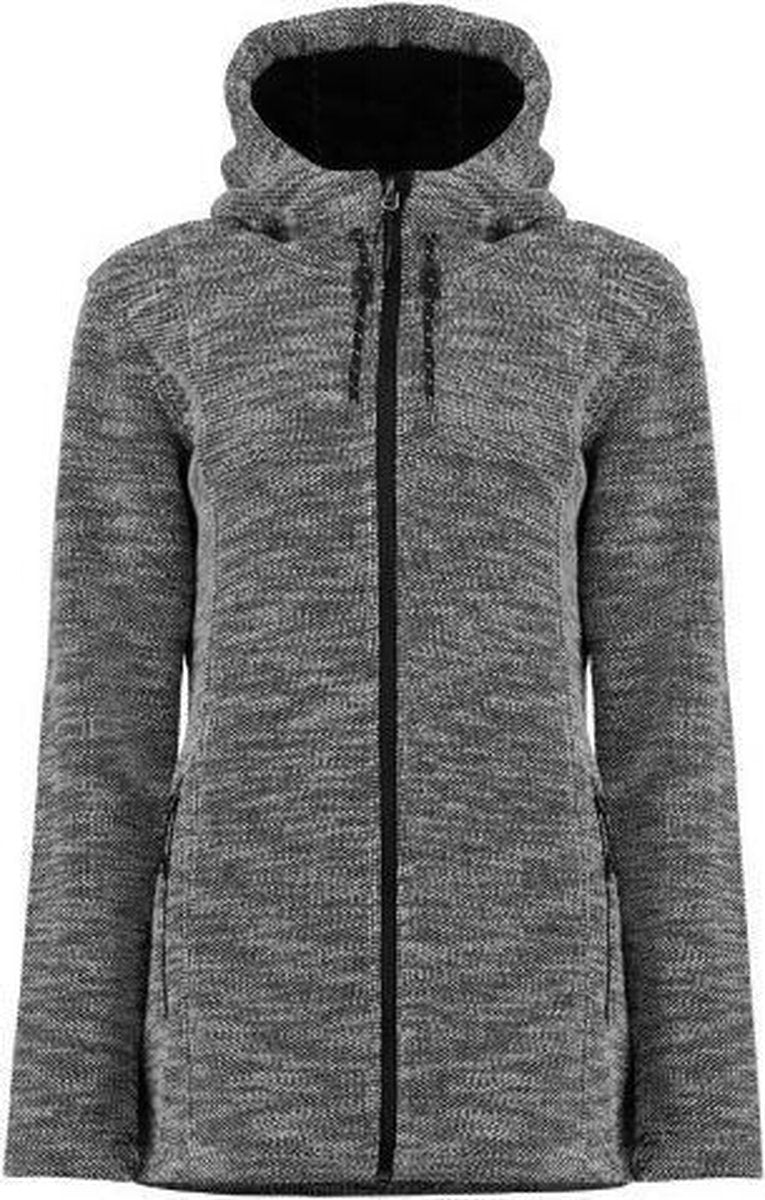 Kjelvik dames wintervest Hester zwart melange - maat 50
