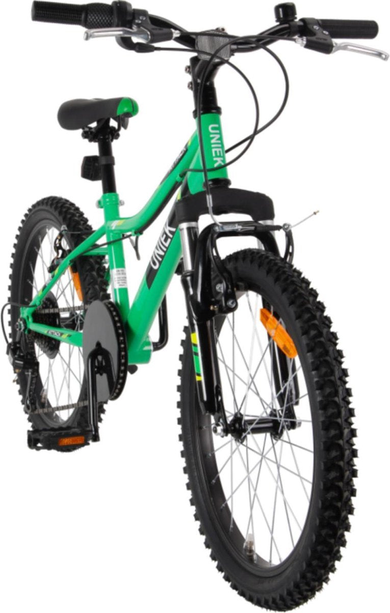 Kinderfiets Uniek Attack J 20'' 6V Groen / Zwart
