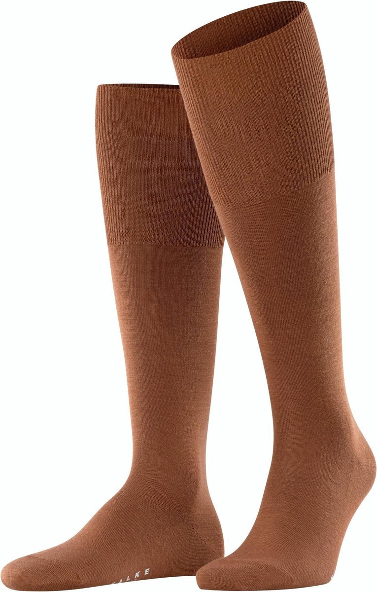 FALKE Airport Heren Kniekous 15435 - Meerkleurig 5042 caramel Heren - 39-40
