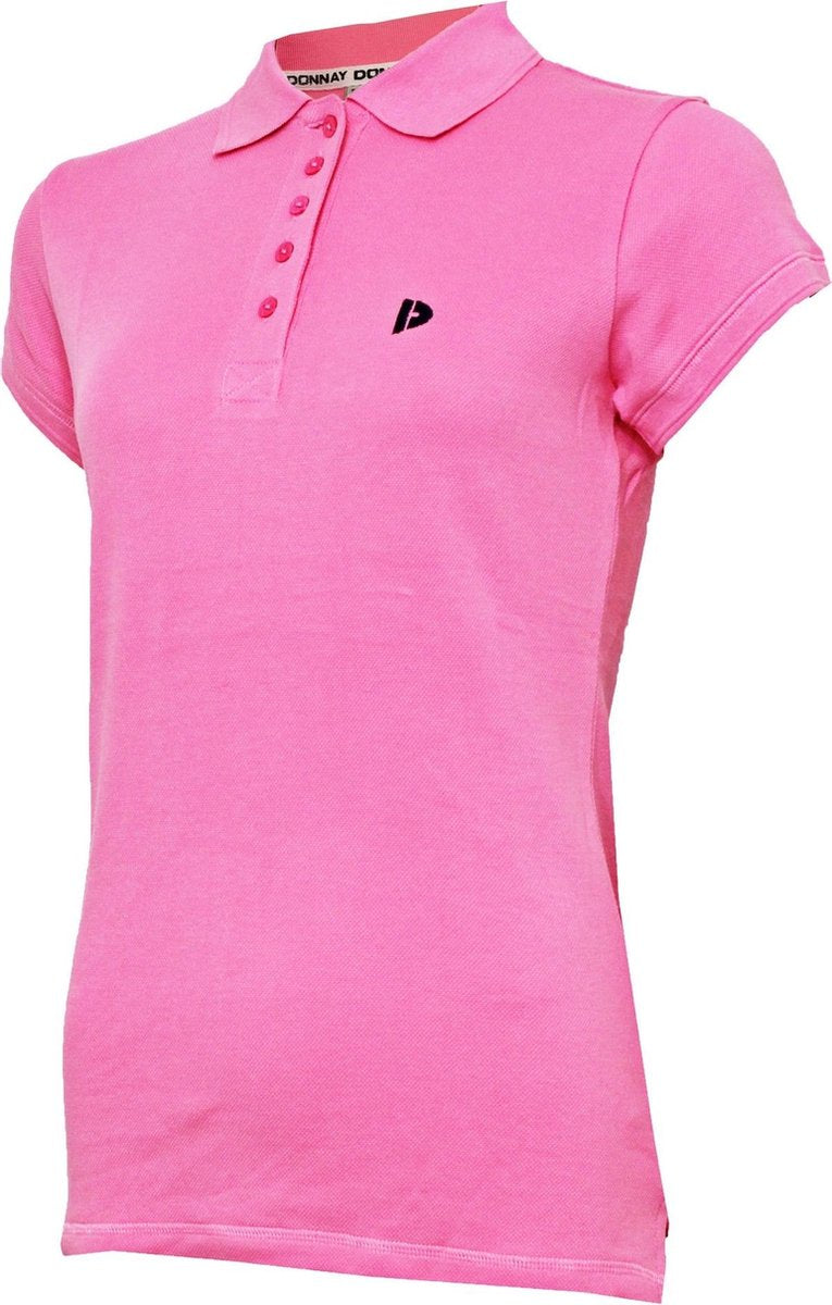 Donnay Poloshirt Lisa Dames Katoen Roze Mt 3xl