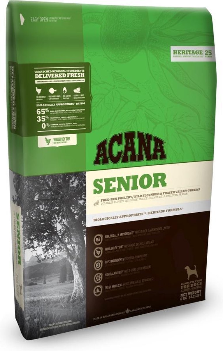 Acana heritage senior dog hondenvoer 6 kg