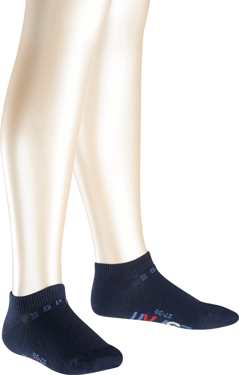 Esprit Foot Logo Sneakersok Kinderen 2-PACK 19042 - Blauw 6120 marine Kinderen - 23-26