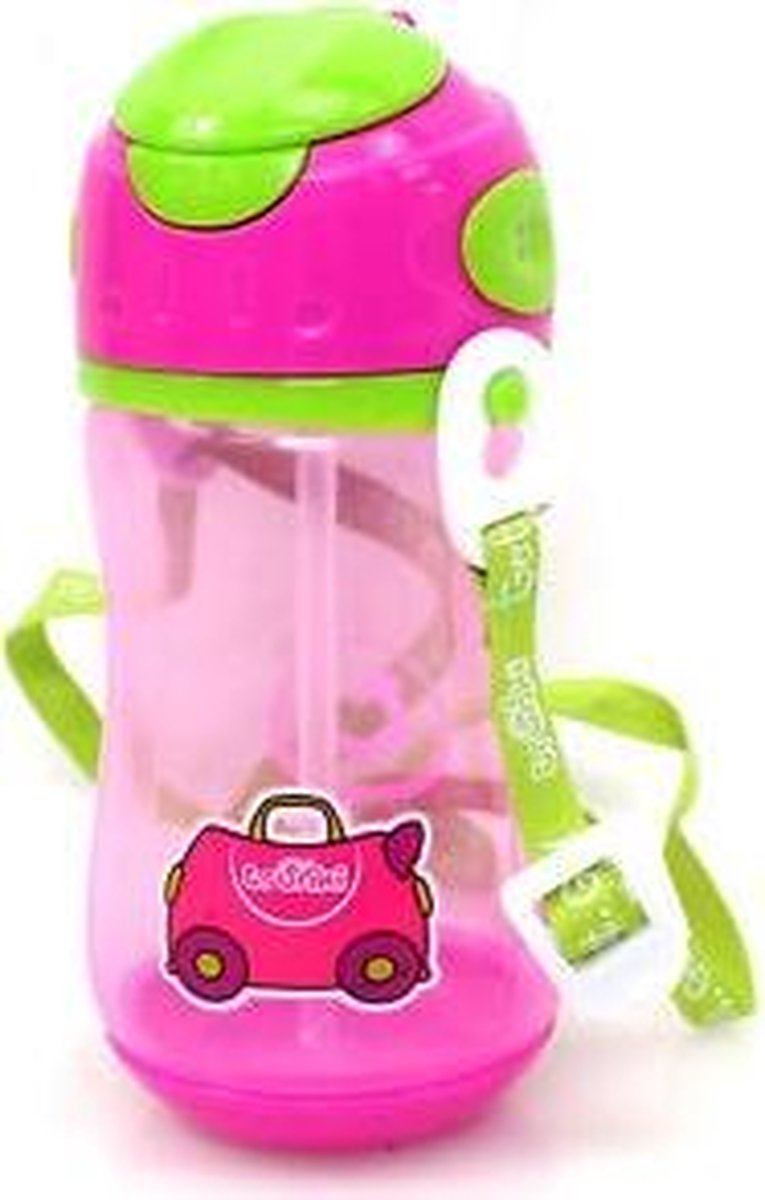 Trunki eat drinkfles roze