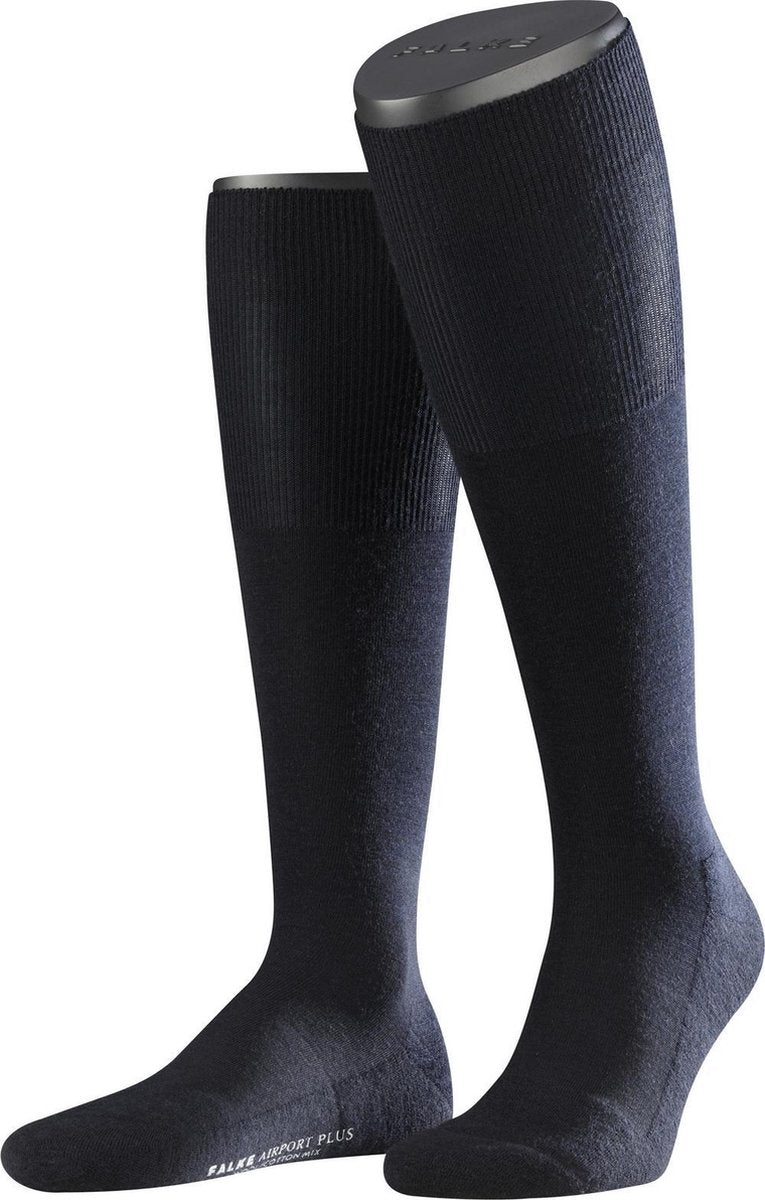 FALKE Airport Plus Kniekous Heren 15403 - Blauw 6370 dark navy Heren - 45-46