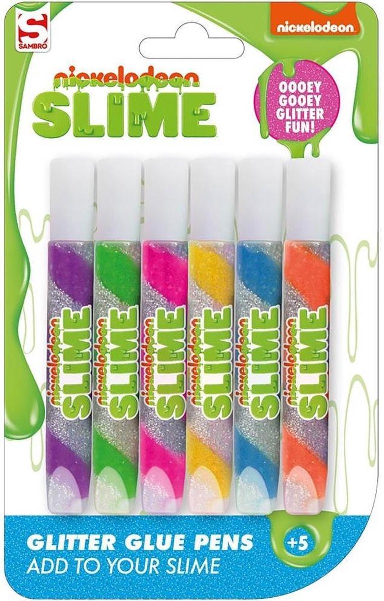Nickelodeon Glitter Pennen 6st.
