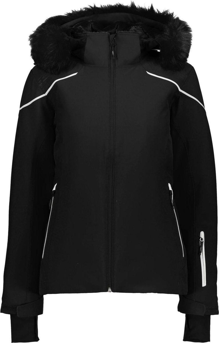 CMP Wintersportjas - Maat 46  - Vrouwen - zwart/wit
