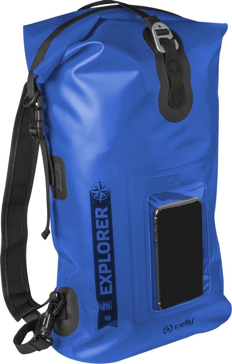 Celly Drybag Explorer 20 Liter 35 X 64 Cm Pvc Blauw
