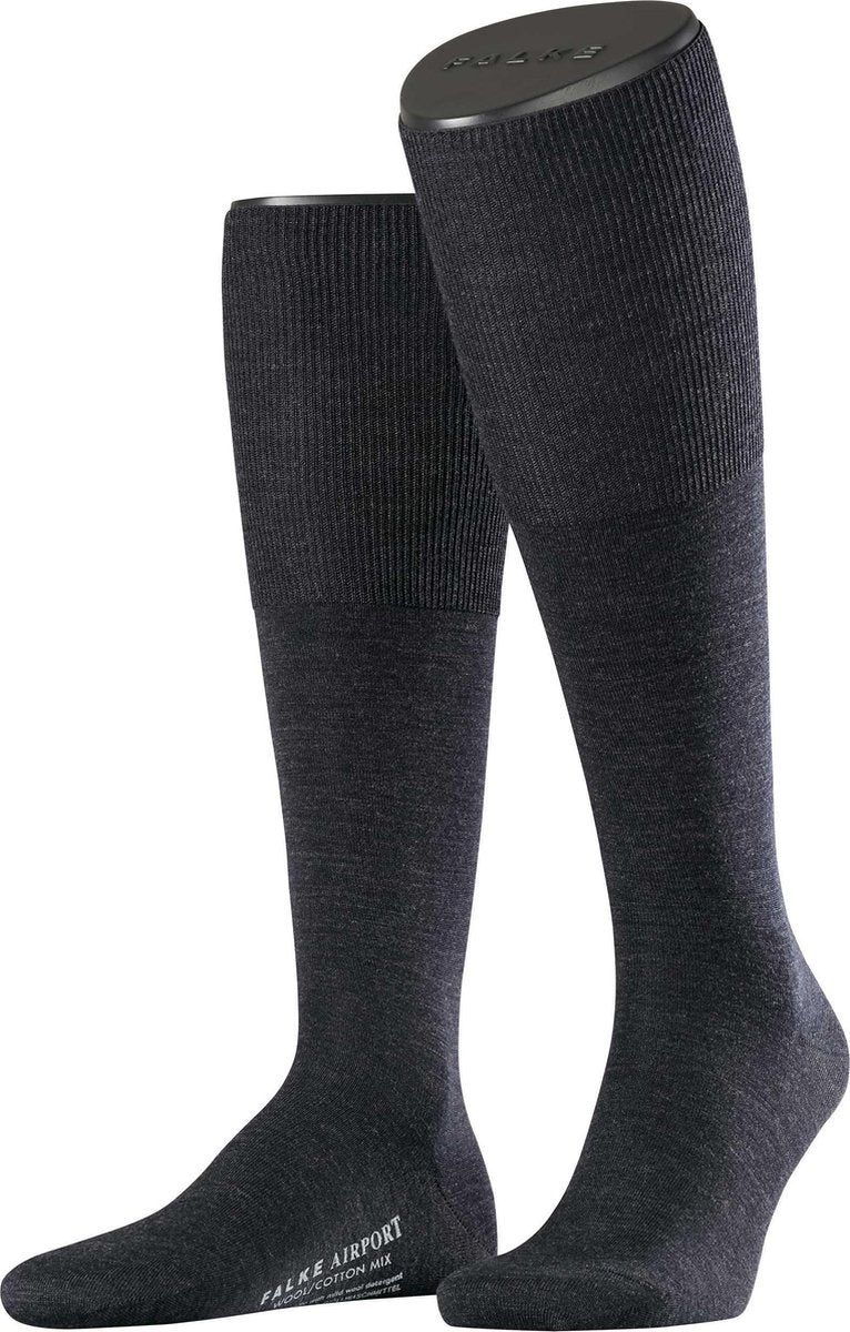 FALKE Airport Heren Kniekous 15435 - Blauw 6230 light lilac Heren - 45-46