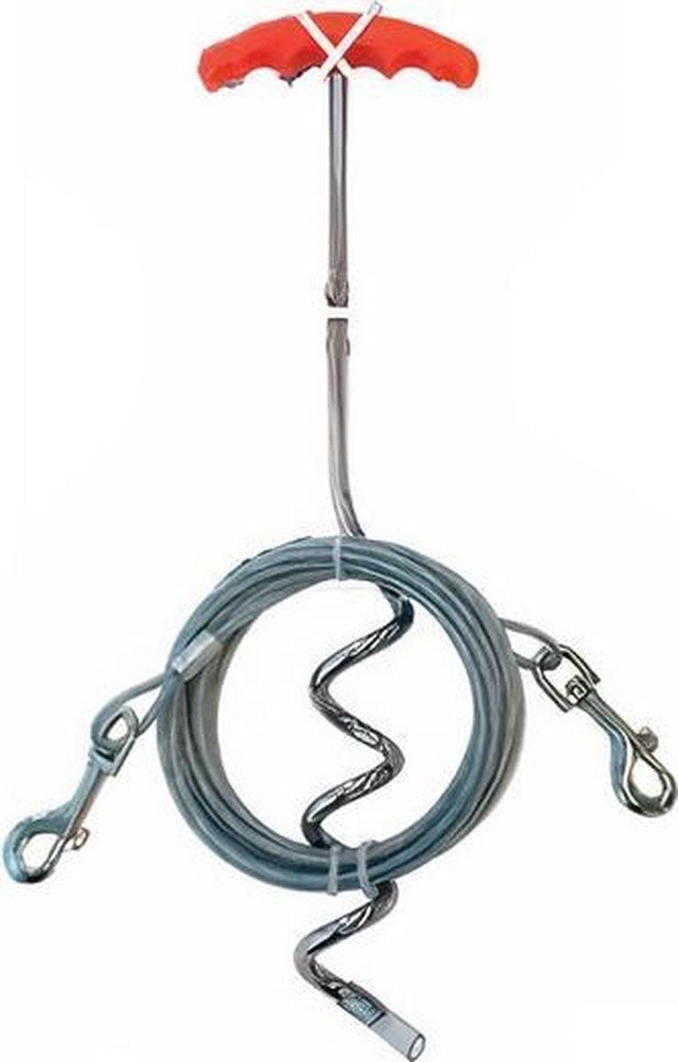 M-pets Hondenaanleglijn Strong 450 Cm Rood 2-delig