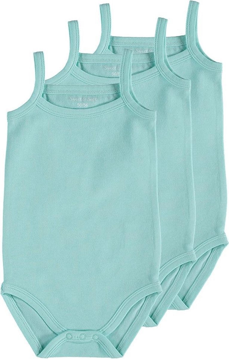 Zeeman Meisjes Biologische romper - Mint Groen - Maat 50/56