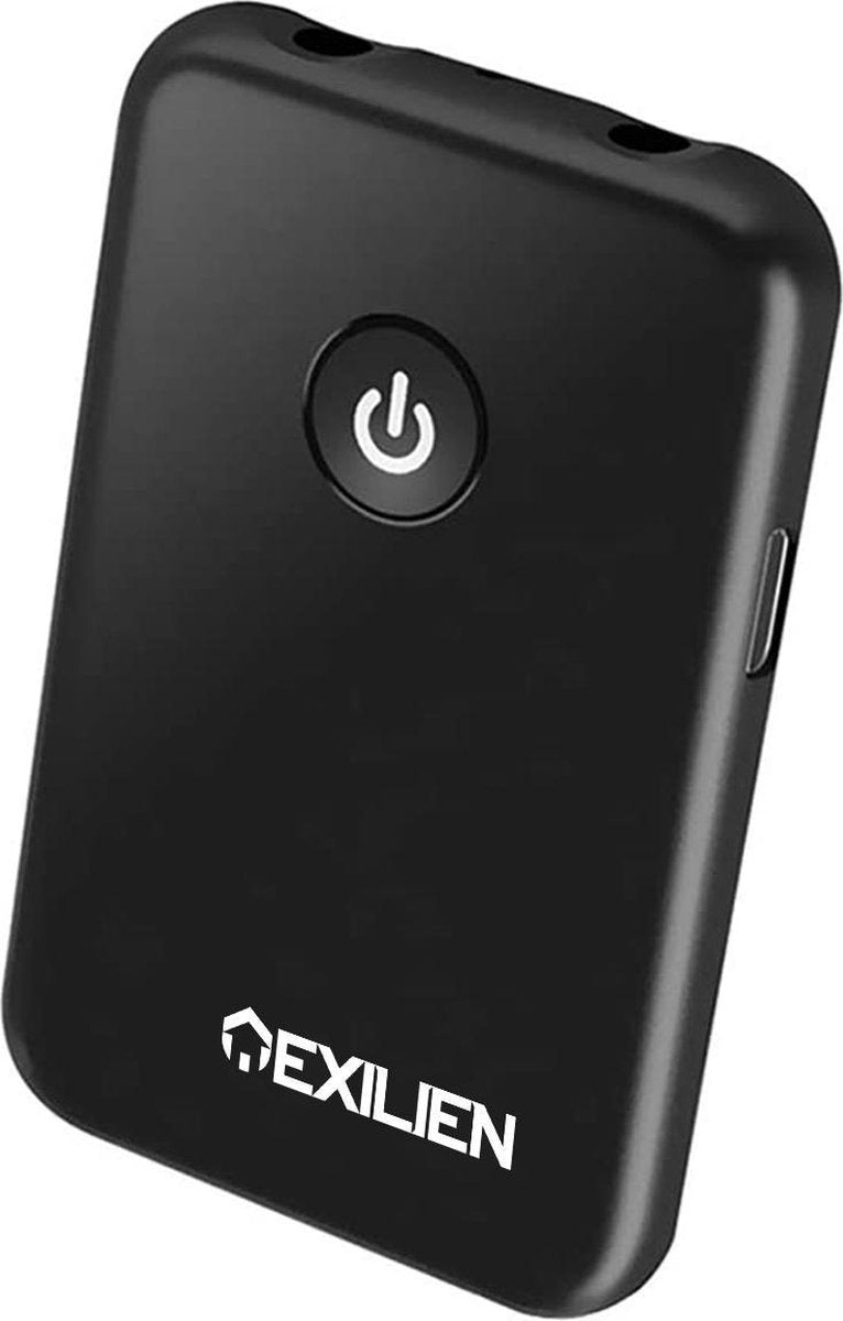 Exilien 2-in-1 Bluetooth 4.2 Zender en Ontvanger - Bereik tot 10 Meter - Draadloze Audio Adapter - Wireless Transmitter & Receiver voor TV / PC / Auto / Koptelefoon / Luidspreker - RX / TX / BT4.2 / A2DP / AVRCP