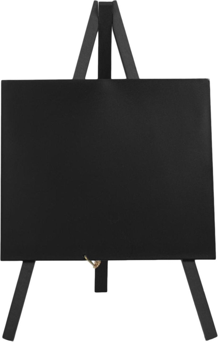 Mini tripod table chalk board - Wood with lacquered black finish - 24x15cm