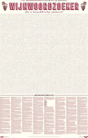 Stratier XL Spelposter - 100 Wijntermen Woordzoeker