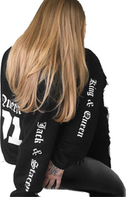 Setje hoodies King en Queen met namen | Truien met capuchon voor hem en haar | Romantisch cadeau voor zoveel jaar samen | Lief cadeau hoodies met King en Queen en jullie namen | Huwelijks cadeau hoodies King & Queen met jullie namen.