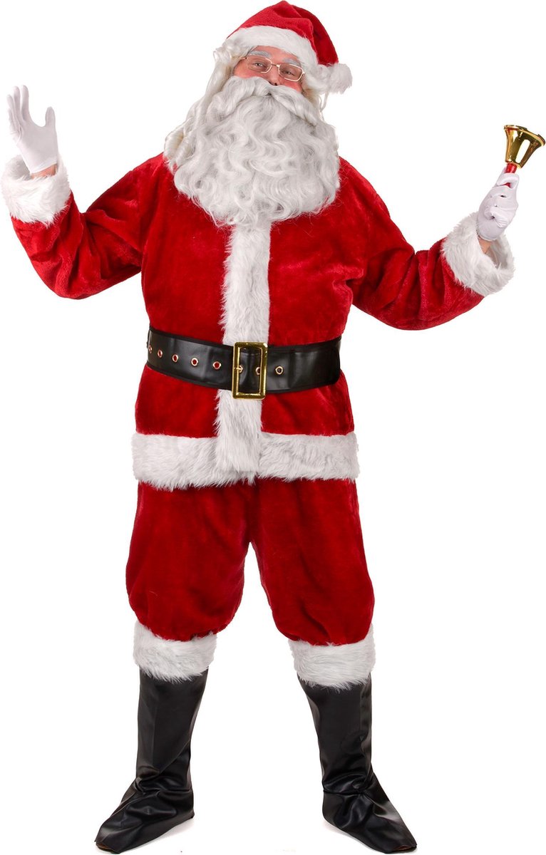 WELLY INTERNATIONAL - Luxe kerstman verkleedpak voor volwassenen - XL - Volwassenen kostuums