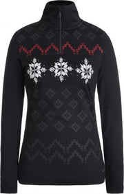 Luhta Ernholm dames ski pulli met rits zwart
