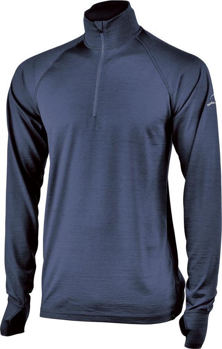Ivanhoe Longsleeve Felix Heren Merinowol Donkerblauw Maat M