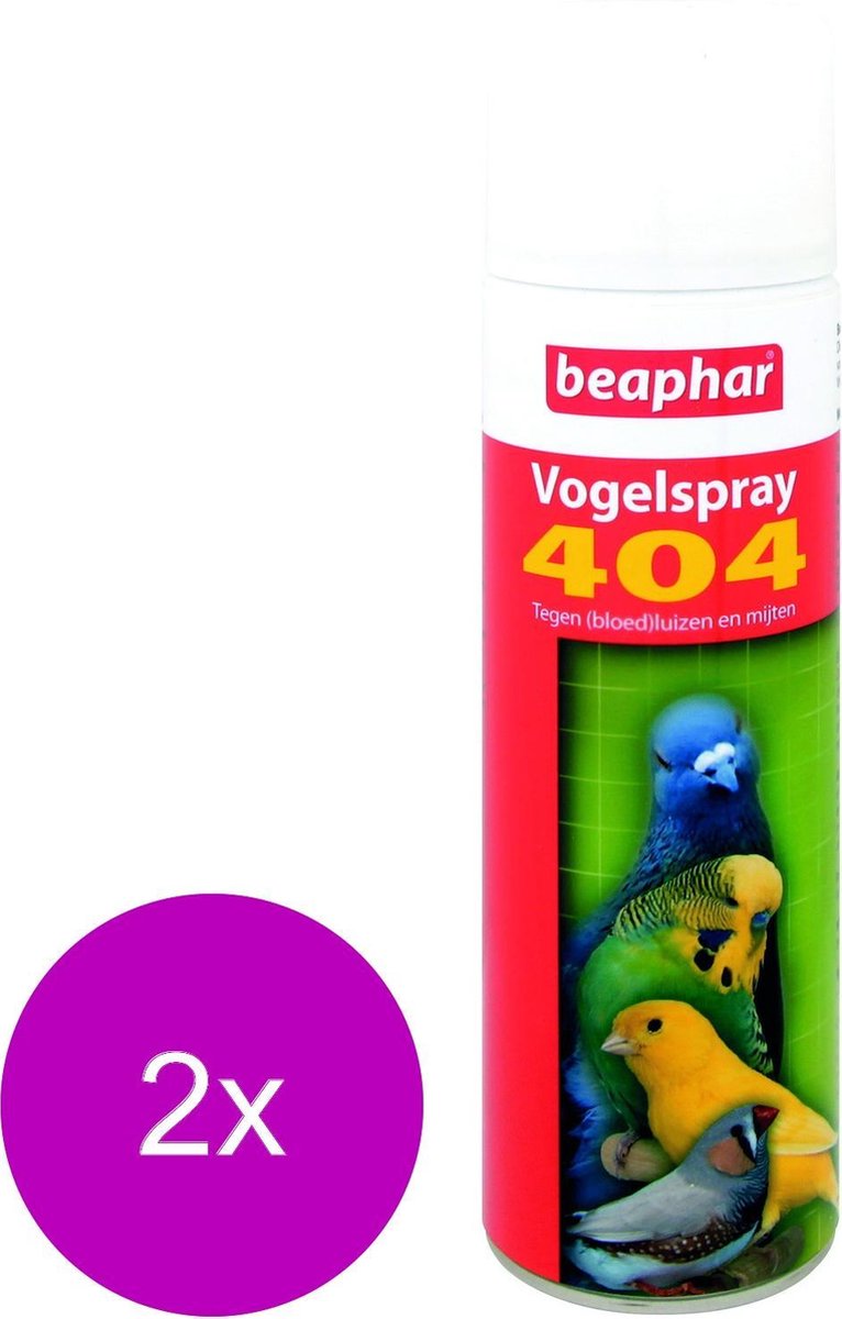 Beaphar 404 Vogelspray - Vogelapotheek - 2 x 500 ml