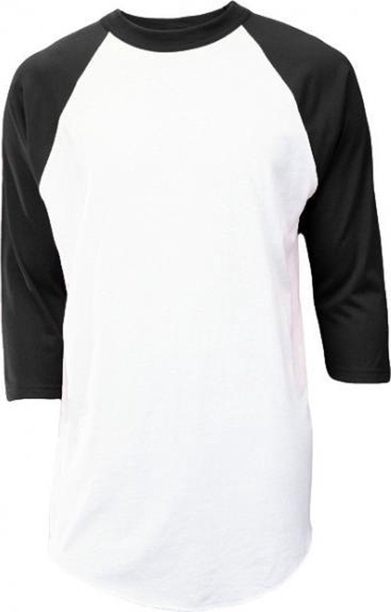 Soffe Klassiek Jeugd Honkbal Ondershirt 3/4  Mouw - Zwart - Jeugd Small
