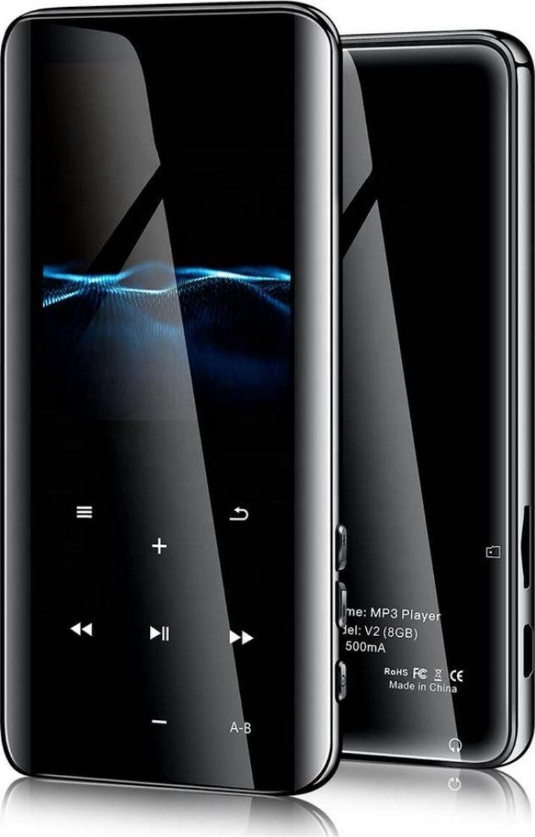 MP3 Speler - MP3 Speler inclusief Oordopjes - MP3 16GB Geheugen - MP3 Speler Zwart - Nieuwe Versie