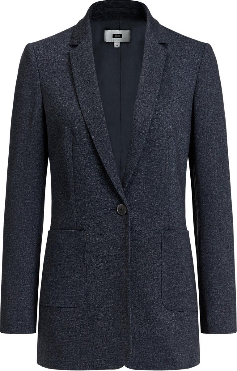 WE Fashion Dames regular fit gemêleerde blazer