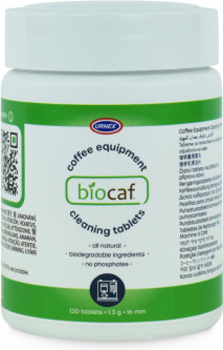 Urnex Biocaf Milieuvriendelijke Espresso- en koffiemachine reinigingstabletten (1