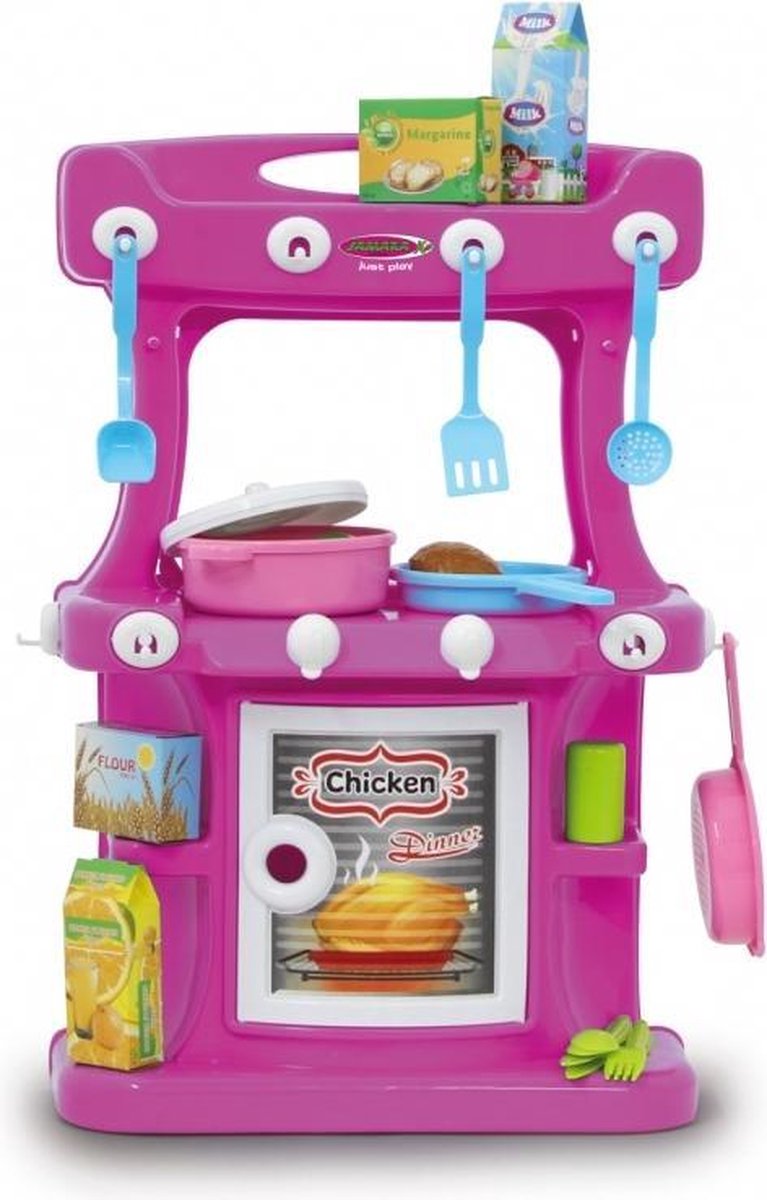 Jamara Speelkeuken Little Cook 57 Cm Roze 42-delig