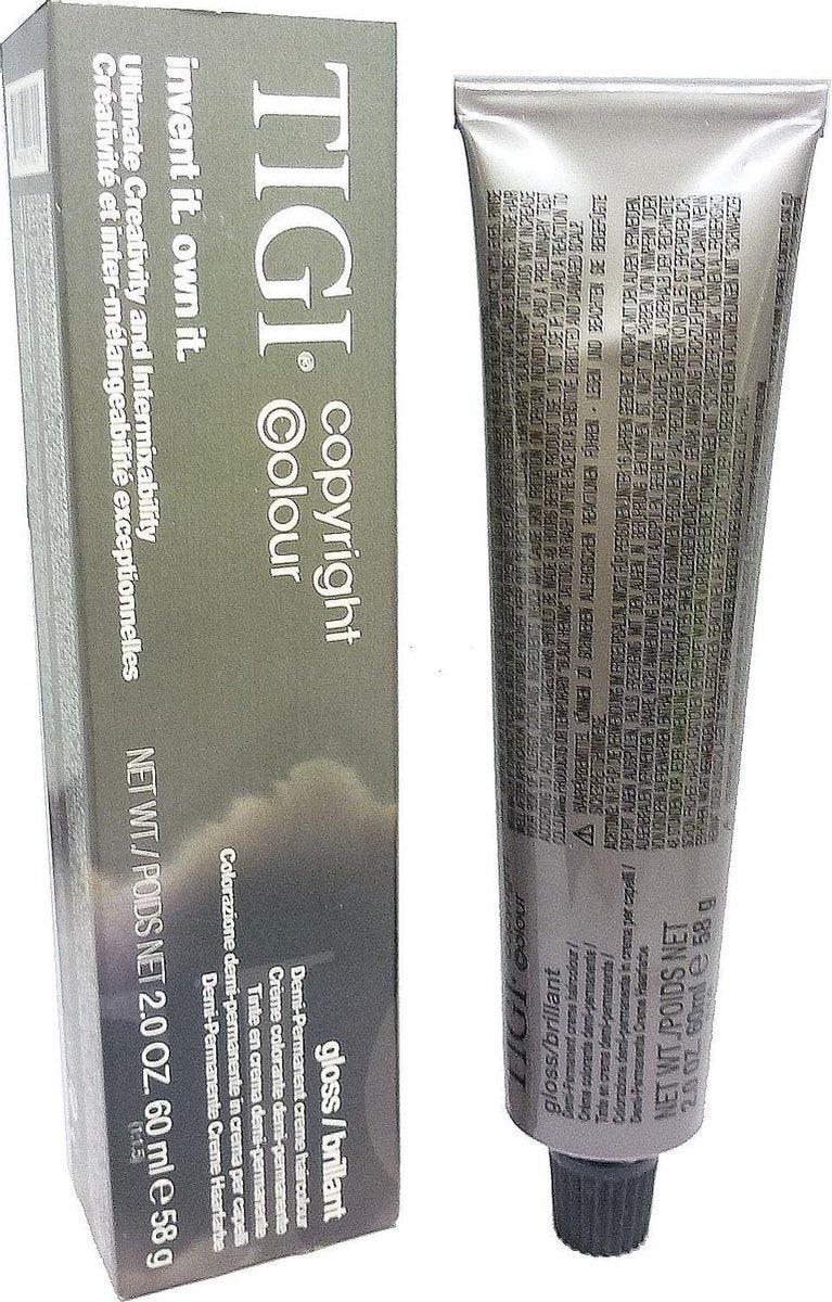 TIGI Copyright Colour Gloss Demi Permanent Creme Haircolour - Haarkleur - 60 ml - 05/5 light brown mahogany / hellbraun mahagoni