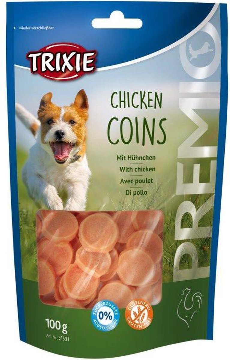100 gr 8st Trixie premio chicken coins