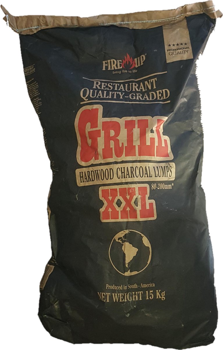 Fire-Up Professional GRILL XXL houtskool 15 kg  80-200 mm